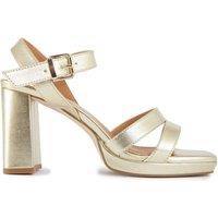 V.GAN Women's Tulsi Platform Heel Sandals in Metallics | Size: 5