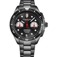 STHRLING Original Men's Velocity 4016 Quartz 42mm Chronograph Watch in Black