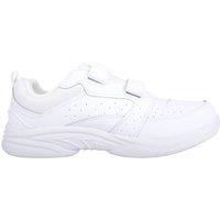 ABSOLUTE FOOTWEAR Men's Mens Genuine Leather Casual Slip On Sports Gym Running Trainers in White | Size: 6