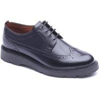 Base London Men's Phase Brogue Shoe in Black | Size: 8