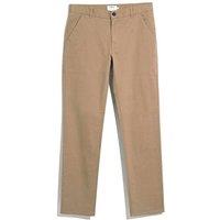 Farah Men's Elm Stretch Chino Trousers in Beige | Size: 30R