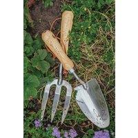 Wrendale Designs Stainless Steel Fork & Trowel Set with Wooden Handles