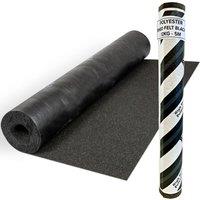 Novecrafto Heavy-Duty Polyester Shed Roofing Felt 10-Year Life Expectancy Roof Felt (5m x 1m) in Black