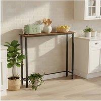 Living and Home Narrow Console Table in Brown