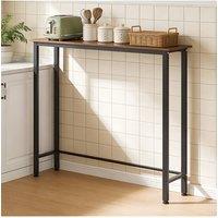 Living and Home Narrow Console Table in Brown