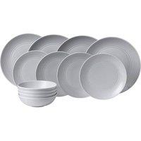 Fiskars Royal Doulton Gordon Ramsay Maze 12 Piece Dinner Set - Grey