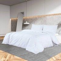 Berkfield Home Duvet Cover Set White 155x220 cm Light-weight Microfiber