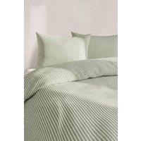 Martex Studio Edition Pinstripe Duvet Cover Set in Green | Size: Double