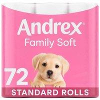 Andrex Gentle Clean Puppies on Roll d 'Toilet Paper', 72 Rolls in White