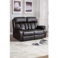 More4Homes Chester 2 Seater Electric High Back Bonded Leather Recliner Sofa in Brown