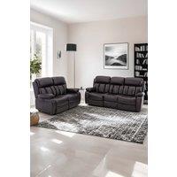 More4Homes Chester Electric Recliner Bonded Leather 2+3 Seater Sofa Set in Brown