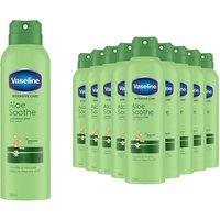 Vaseline Intensive Care Spray Body Moisturiser Aloe Soothe 190ml, 12 Pack in White