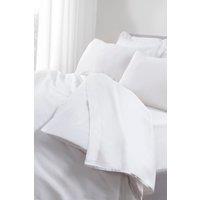 The Linen Consultancy 'TLC 5 Star Hotel Concept' 500TC Cotton Sateen Flat Sheet in White | Size: Super King Flat
