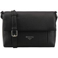 Dents Solano Leather Cross Body Bag in Black