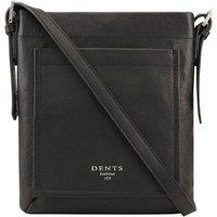 Dents Brisla Leather Cross Body Bag in Black