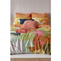 KAS Carmen Duvet Cover Set in Pale Orange | Size: Double