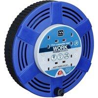 Masterplug Cassette Cable Reel (UK Plug)