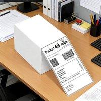 Ventryn 1000pcs 4x6 Fanfold Thermal Labels for MUNBYN Printers in White