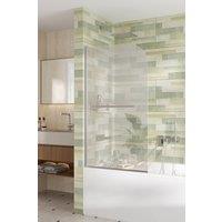 Living and Home 180 Degree Rotation Over Bath Shower Screen in Silver