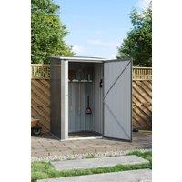 Living and Home 3 x 3FT Outdoor Metal Garden Storage Shed in Grey