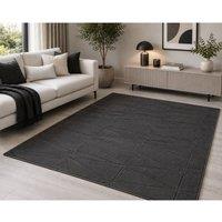 Groundlevel Velvet Serenity Washable Rug in Grey | Size: 200 cm x 240 cm