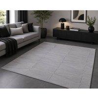 Groundlevel Velvet Serenity Washable Rug in Silver | Size: 200 cm x 240 cm