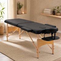 STILVORA Bed Frame with Wooden Frame & Faux Leather in Black