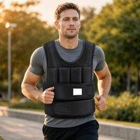 STILVORA Adjustable Weighted Vest 20 kg Black