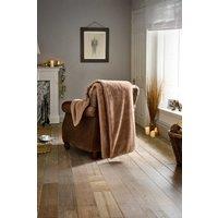 The Lyndon Company Ashford Supersoft Faux Fur Throw - 130 x 180cm Extra Warm Blanket in Green | Size: 130 cm x 180 cm