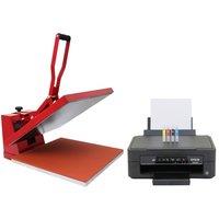 Monstershop 50cm Clam Heat Press & Epson Printer