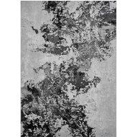 Desire Rugs Serenity Modern Abstract Area Rug - Sprayed-Inspired Design for Living Room, Bedroom, or Hallway in Black | Size: 160 cm x 230 cm