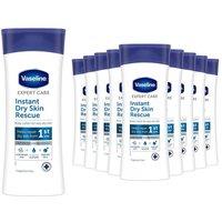 Vaseline Expert Care Body Lotion Instant Dry Skin Rescue Hydrating 400ml, 12 Pack in White