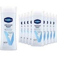 Vaseline Advanced Repair Fragrance Free Body Lotion 400ml, 12 Pack in White