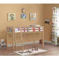 Comfy Living Ltd 3ft Wooden Mid Sleeper Various Colours in Natural | Size: Single