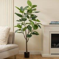 Scottish Everlastings Ltd 150cm Real Touch Rubber Tree in Green