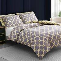 Grace Luxury Hypoallergenic Duvet Cover Set with Pillowcases | Size: Double
