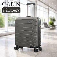 Grace 20 Cabin Luggage (55x40x20cm) ABS, TSA Lock, 4 Wheels in Grey