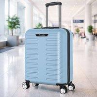 Grace 20 ABS Cabin Suitcase TSA Lock 4 Wheel Carry On Lite in Blue