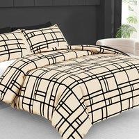 Grace Premium Microfiber Duvet Cover Set Lightweight & Breathable in Taupe | Size: Double