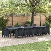 Berkfield Home Garden Table Anthracite 400x100x73 cm Poly Rattan | Size: 400 x 100 x 73 cm
