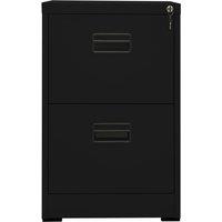 Berkfield Home Filing Cabinet Black 46x62x72.5 cm Steel