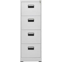 Berkfield Home Filing Cabinet Light Grey 46x62x133 cm Steel | Size: 46 x 62 x 133 cm