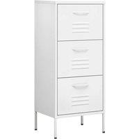 Berkfield Home Storage Cabinet White 42.5x35x101.5 cm Steel
