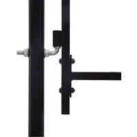 Berkfield Home Durable Double Door Fence Gate with Spear Top 400x248 cm in Black