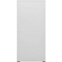 Berkfield Home Modern Filing Cabinet Light Grey 46x62x133 cm Steel | Size: 46 x 62 x 133 cm