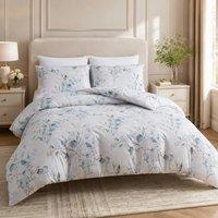 Grace Bedding Double Brushed Duvet Cover Set Supersoft with Zipper Closure in White | Size: King