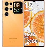 OUKITEL C62 Mobile Phones 2025 - Android 15, 6.88 Smart phone, 16GB+128GB/1TB in Orange