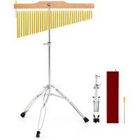 Costway 36-Bar Chimes Percussion Instrument for Adults in Gold