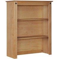 NESTLUNE Sideboard Hutch Top Small Buffet Dresser Solid Mexican Wood in Brown | Size: 100 cm x 15 cm