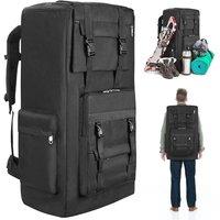 NESTLUNE Black Backpack Rucksack Large Bag | Size: 100 cm x 15 cm